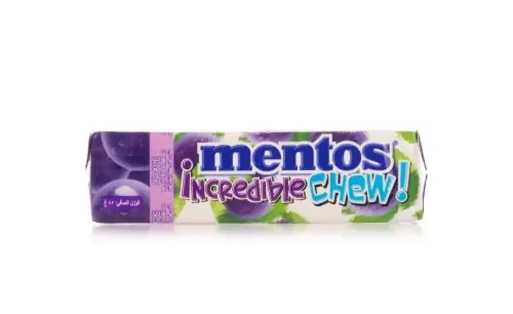 Mentos Chews Soft Candy Grape 45G
